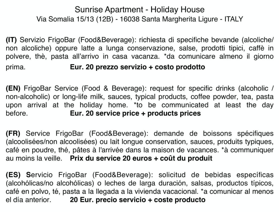 Sunrise Apartment Santa Margherita Ligure Luaran gambar